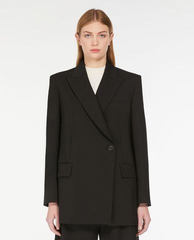  WEEKEND MAX MARA - Áo khoác blazer vải len cổ V thanh lịch Umbro 