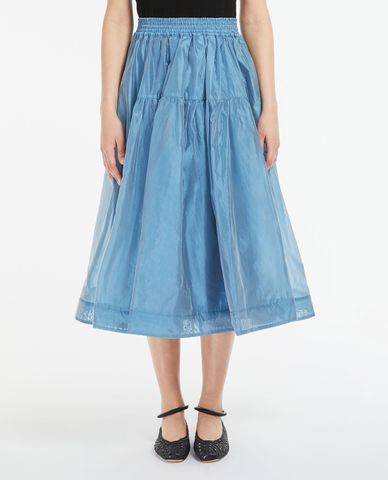  WEEKEND MAX MARA - Chân váy xếp li midi voan Eros 