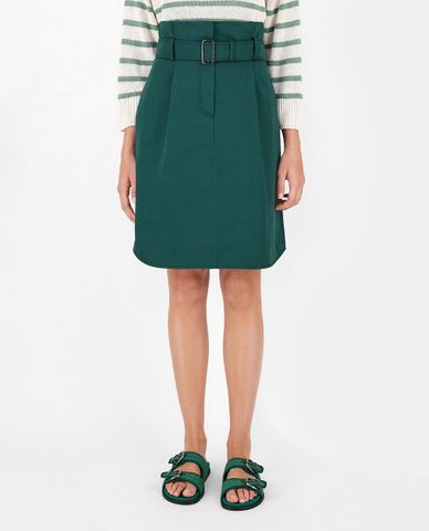  WEEKEND MAX MARA - Chân váy lưng cao mini Cotton Sateen 
