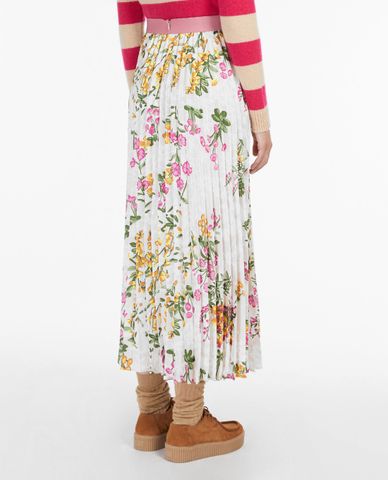  WEEKEND MAX MARA - Chân váy maxi xếp li thời trang Twill 