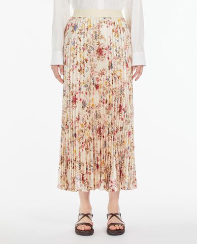  WEEKEND MAX MARA - Chân váy midi xếp li hoạ tiết Palio 