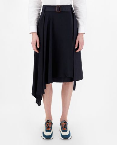  WEEKEND MAX MARA - Chân váy midi lệch tà Cotton Twill And Cady 