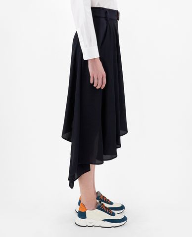  WEEKEND MAX MARA - Chân váy midi lệch tà Cotton Twill And Cady 