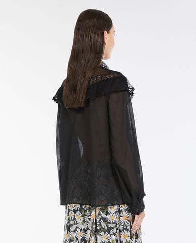  WEEKEND MAX MARA - Áo kiểu nữ cổ trụ tay phồng Astice 