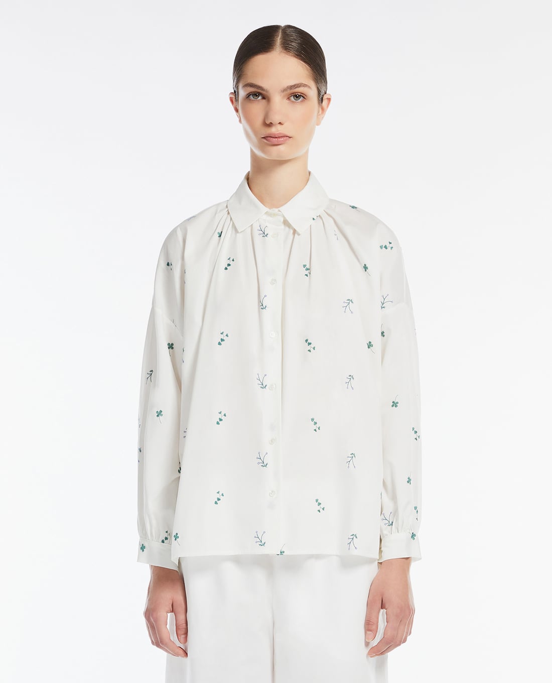 WEEKEND MAX MARA - Áo sơ mi nữ cổ bẻ tay dài Gilly