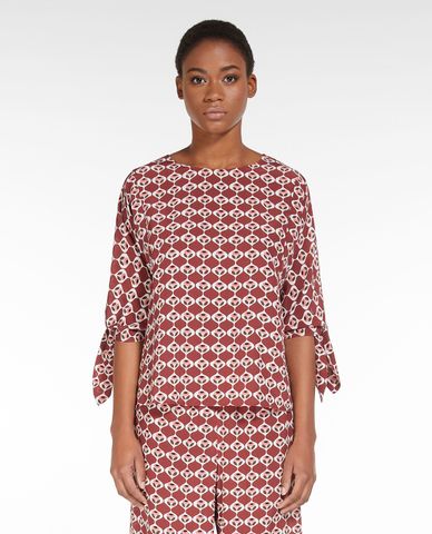  WEEKEND MAX MARA - Áo kiểu nữ cổ thuyền tay ngắn Adone 