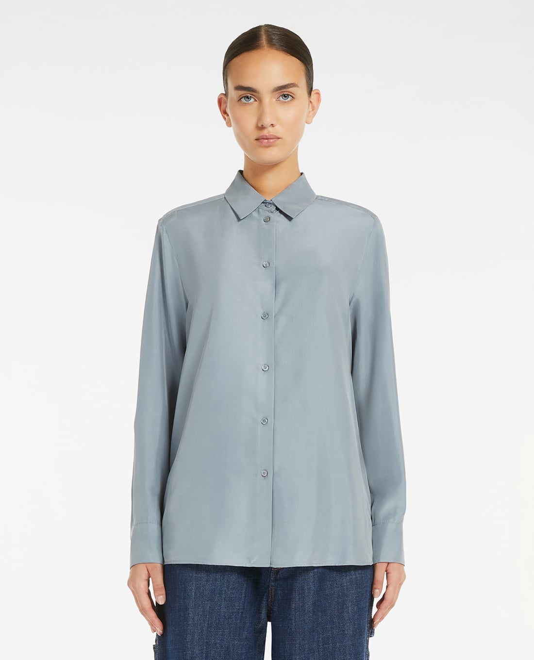 WEEKEND MAX MARA - Áo sơ mi nữ cổ bẻ tay dài Almina