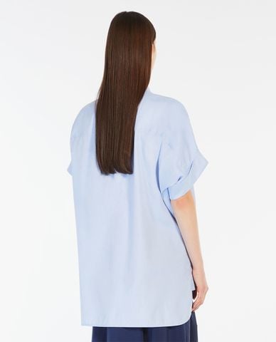  WEEKEND MAX MARA - Áo sơ mi nữ cổ bẻ tay ngắn hiện đại Brema 