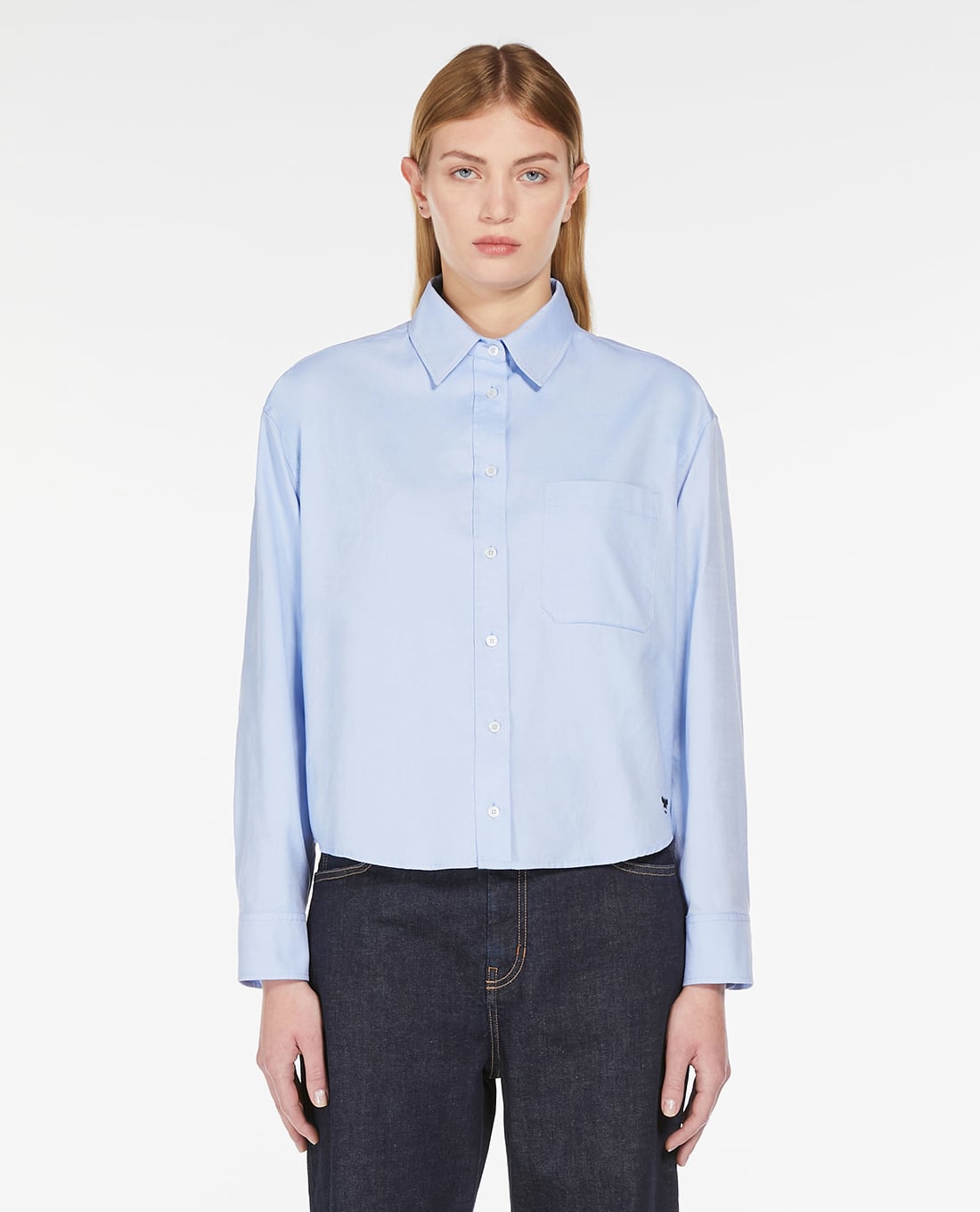 WEEKEND MAX MARA - Áo sơ mi cổ bẻ tay dài cổ điển Jock