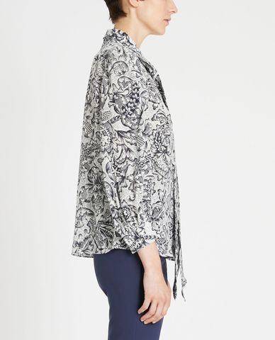  WEEKEND MAX MARA - Áo sơ mi nữ tay dài Silk Crepe De Chine 