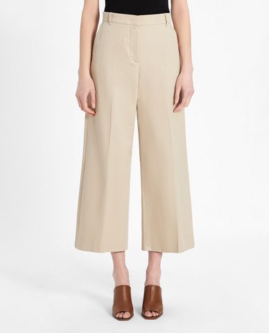  WEEKEND MAX MARA - Quần kiểu nữ nữ ống rộng Cotton And Linen 
