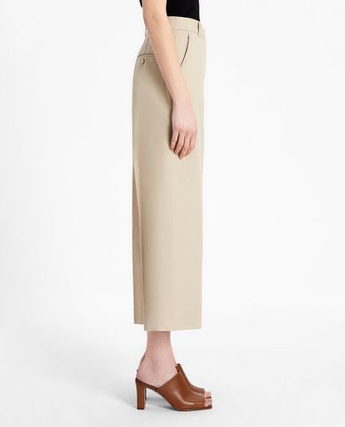  WEEKEND MAX MARA - Quần kiểu nữ nữ ống rộng Cotton And Linen 