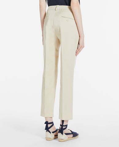 WEEKEND MAX MARA - Quần nữ ống đứng Cotton Gabardine 