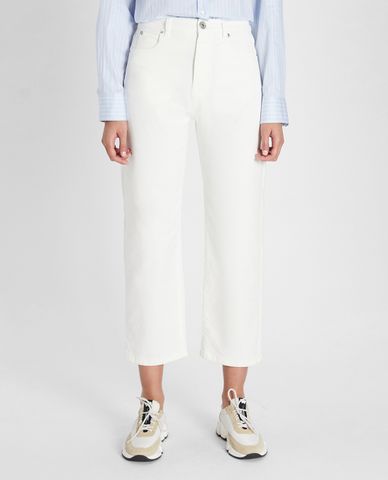  WEEKEND MAX MARA - Quần jeans nữ denim phom suông lửng Cotton Bull 