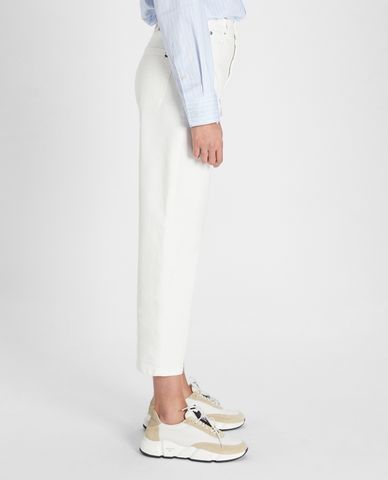  WEEKEND MAX MARA - Quần jeans nữ denim phom suông lửng Cotton Bull 