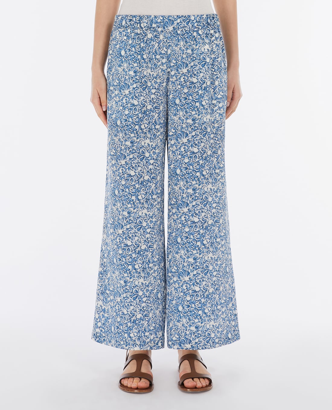 WEEKEND MAX MARA - Quần nữ ống rộng phom suông Reed