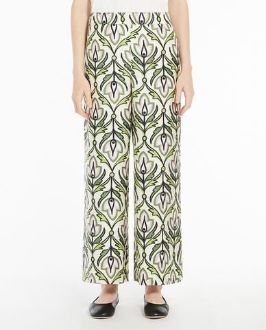  WEEKEND MAX MARA - Quần nữ ống rộng lưng thun Eusebio 