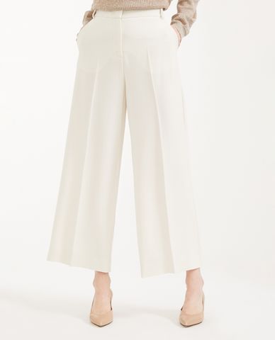  WEEKEND MAX MARA - Quần kiểu nữ ống rộng nhấn li thời trang 