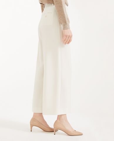  WEEKEND MAX MARA - Quần kiểu nữ ống rộng nhấn li thời trang 