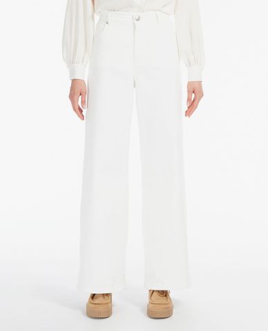  WEEKEND MAX MARA - Quần jeans nữ phom suông Cotton Drill 