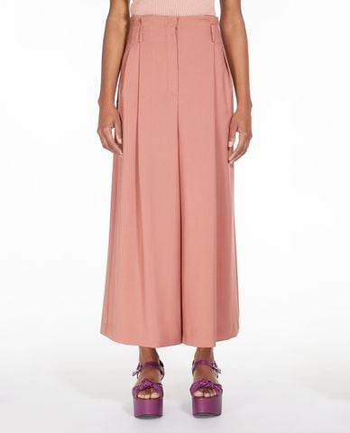  WEEKEND MAX MARA - Quần nữ ống rộng xếp li Bassano 