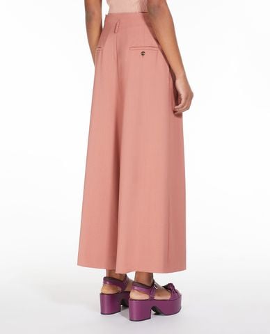  WEEKEND MAX MARA - Quần nữ ống rộng xếp li Bassano 