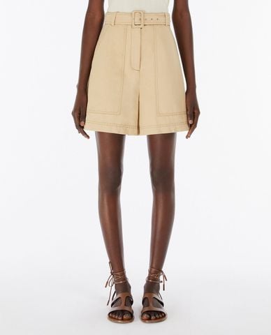  WEEKEND MAX MARA - Quần short nữ ống rộng phối thắt lưng Cirino 