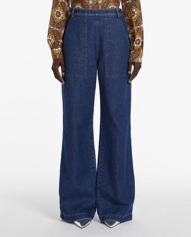  WEEKEND MAX MARA - Quần jeans ống rộng phối túi nổi bật Patroni 