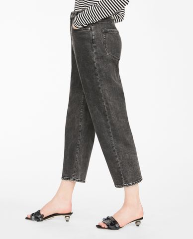  WEEKEND MAX MARA - Quần jeans nữ phom suông lửng hiện đại 