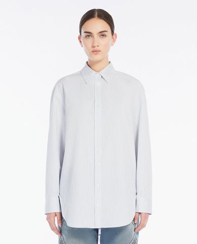  WEEKEND MAX MARA - Áo sơ mi cổ bẻ tay dài cổ điển Mescal 