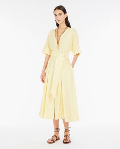  WEEKEND MAX MARA - Đầm midi cổ V tay ngắn Assenzi 