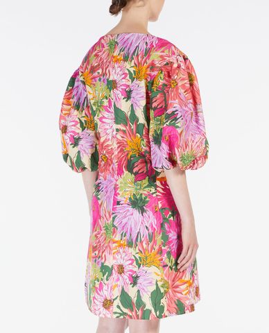  WEEKEND MAX MARA - Đầm mini họa tiết hoa tay phồng nữ tính 