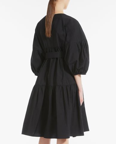  WEEKEND MAX MARA - Đầm mini cổ tròn xếp li phom suông hiện đại Lucas 