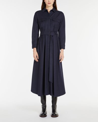  WEEKEND MAX MARA - Đầm sơ mi midi tay dài phối thắt lưng Fischio 