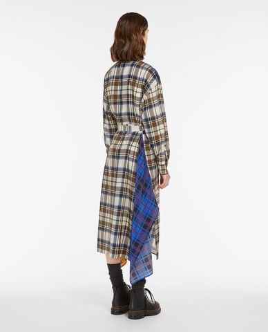  WEEKEND MAX MARA - Đầm sơ mi midi cổ bẻ tay dài phối thắt lưng Samaria 