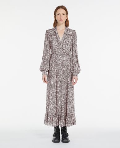 WEEKEND MAX MARA - Đầm xếp li midi phối hoa nhí Fretty 