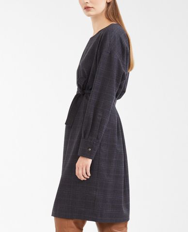  WEEKEND MAX MARA - Đầm mini phom suông sọc caro hiện đại 