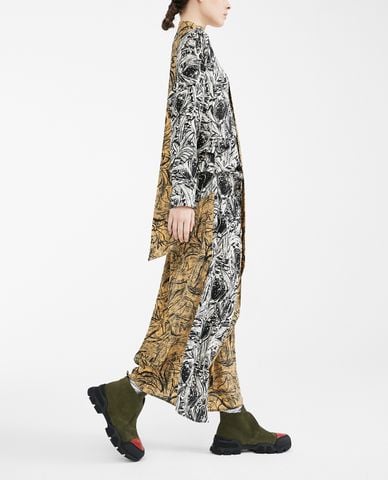  WEEKEND MAX MARA - Đầm maxi tay dài cổ V hiện đại 