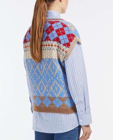  WEEKEND MAX MARA - Áo gilet cổ V phom suông Pincio 