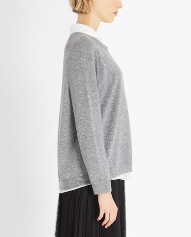  WEEKEND MAX MARA - Áo sweater nữ tay dài phom suông Wool Yarn 