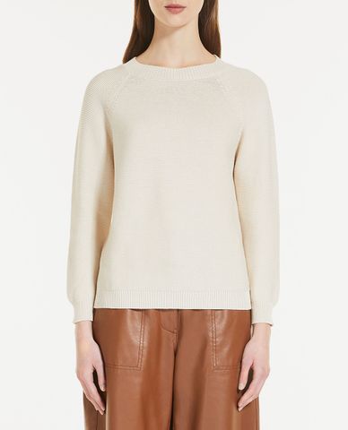  WEEKEND MAX MARA - Áo dệt kim nữ dệt kim cổ tròn dài tay Caserta 