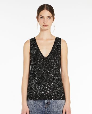  WEEKEND MAX MARA - Áo sát nách nữ cổ V phom suông Columba 