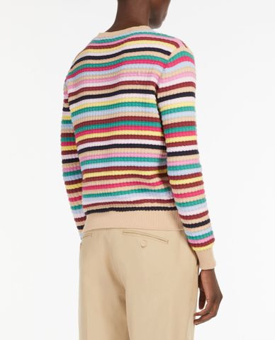 WEEKEND MAX MARA - Áo sweater nữ cổ tròn dài tay Cotton Cordonnet 