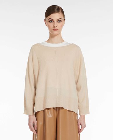  WEEKEND MAX MARA - Áo dệt kim nữ cổ thuyền tay dài phom oversized Alce 