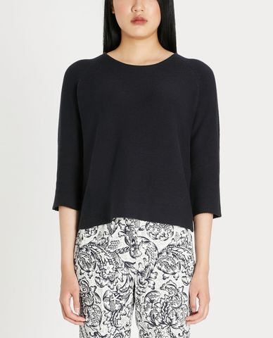  WEEKEND MAX MARA - Áo dệt kim nữ tay lỡ phom suông hiện đại 