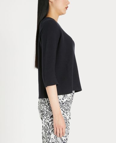  WEEKEND MAX MARA - Áo dệt kim nữ tay lỡ phom suông hiện đại 