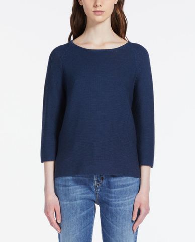  WEEKEND MAX MARA - Áo dệt kim nữ cổ tròn dài tay Addotto 