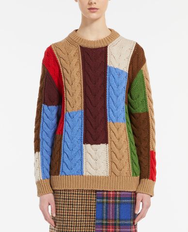  WEEKEND MAX MARA - Áo sweater nữ cổ tròn tay dài Ghinea 