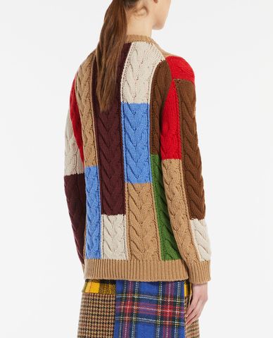  WEEKEND MAX MARA - Áo sweater nữ cổ tròn tay dài Ghinea 