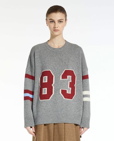  WEEKEND MAX MARA - Áo sweater nữ cổ tròn dệt kim Aedo 